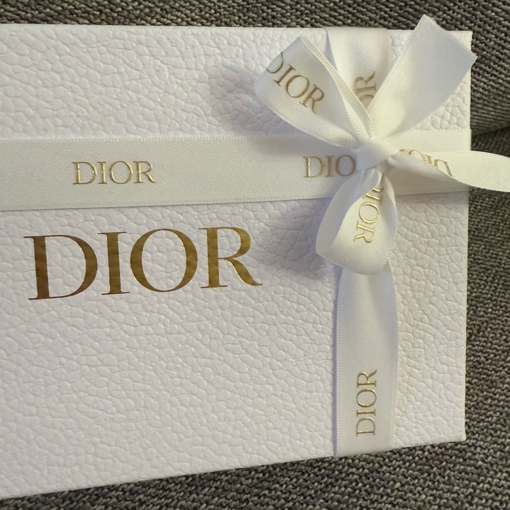 Dior White Empty Small Ribbon Rectangle Gift Box Paper Gift Birthday - Picture 7 of 15